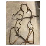 Vintage/antique horse/mule harnesses with  hames, see pictures for details.