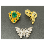 Assorted Decorative Vintage Brooches