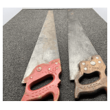 Hand Saws with Decorative Handles, Lot of Two