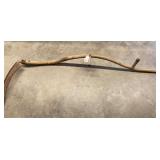 Vintage/antique long scythe/hay grain sickle farm tool, see pictures or details.