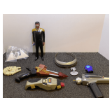 Assorted Star Trek toys/memorabilia, tub is not included, see pictures for details.