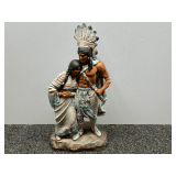Ceramic, Native American couple figurine, see pictures for details.