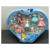 Walt Disney’s Alice fashion set, comes with storage/carrying case, see pictures for details.