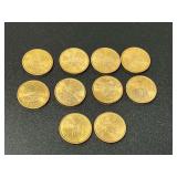 Sacagawea U.S. Dollar Coins - Lot of 10