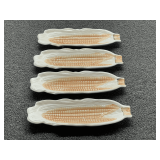 Vintage ceramic corn on the cob serving dishes, set of four, see pictures for details.