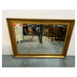 Framed Mirror with Gold Finish, 52' x 43'