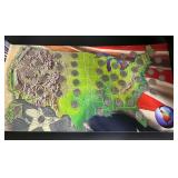 Official United States Mint 50 State Quarters Collector's Map