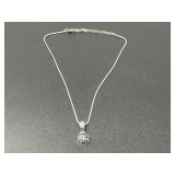 Necklace with Purple Stone Pendant