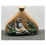 Ceramic Native American decanter, see pictures Native American art sculpture, see pictures or details. for details.