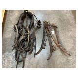 Vintage/antique harnesses, and hames, see pictures for details.