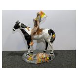 Ceramic Native American figurine, see pictures for details.