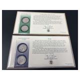2001 United States Mint North Carolina and Rhode Island Quarter Dollar Historic Cover Set