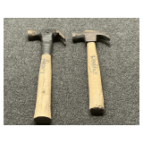 Two Claw Hammers with Inscriptions