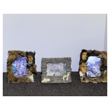 Native American themed picture frames, set of three, see pictures or details.