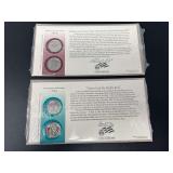 2006 US Mint North & South Dakota Quarter Official Covers
