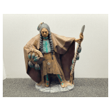 Ceramic, Native American warrior figurine, see pictures for details.