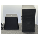Samsung speaker, model PS – WN 30, also includes a Razer Leviathan subwoofer, working condition unknown on these items, see pictures for details.