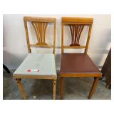Vintage Leg-O-Matic folding chairs, set of two, see pictures for details.