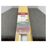 Cordless, 2” faux wood blinds, 34” x 48”, comes in original box, see pictures for details.