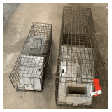 Small and large animal traps, two pieces, see pictures for details.