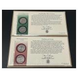 2001 North Carolina and Vermont Quarter Dollar Sets