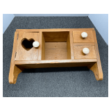 Custom, wall mount knickknack shelf, see pictures for details.