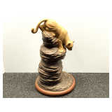 Ceramic mountain lion sculpture, see pictures for details.