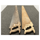 Two Hand Saws with Decorative Handles