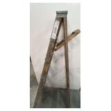 Vintage wooden ladder, see pictures for details.