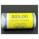 Roll of 2000 Sacagawea Golden Dollars