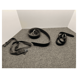 Leather belts, two pieces, see pictures for details.