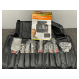 Wolfgang Puck garnishing set with storage/carrying bag. One piece appears to be missing, see pictures for details.