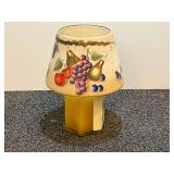 Candle lamp with fruit motif, see pictures for details.
