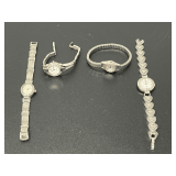 Lot of Four Assorted Ladies' Wristwatches