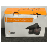 Shiatsu massage pillow with heat, working condition unknown, see pictures or details.