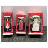 Hallmark Keepsake ornaments, collectors series, set of three, see pictures for details.
