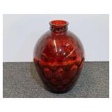 Vintage ruby red honeycomb decanter, believed to be vintage Wheaton glass, see pictures for details.