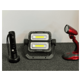 Flashlight assortment, three pieces, see pictures or details.