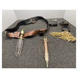 Costume accessories, with knife and sheath, see pictures for details.