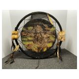 Drum style dreamcatcher wall hanging, see pictures for details.