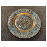 Vintage copper relief wall plate, made in Holland, see pictures for details.