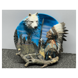 Native American art sculpture, see pictures or details.