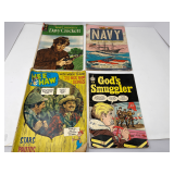 Assorted Comic Books: Hee Haw, God's Smuggler, Davy Crockett, Navy