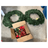 Christmas wreaths with decor, see pictures for details.