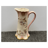 Beautiful ceramic vintage pitcher with floral motif, see pictures for details.