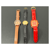 Assorted Fashion Wristwatches, Lot of 3