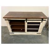 Farmhouse TV stand from Ashley furniture, see pictures for details.