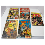 Assorted Comic Book Lot: Hawkman, The Cross and the Switchblade, Tar, E-Man, Jonah Hex