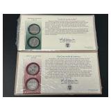 2005 Minnesota and Indiana Statehood Quarter Dollar Sets