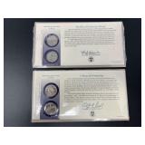 2005 Oregon and 1999 New Jersey Quarter Dollar Historic Cover Set